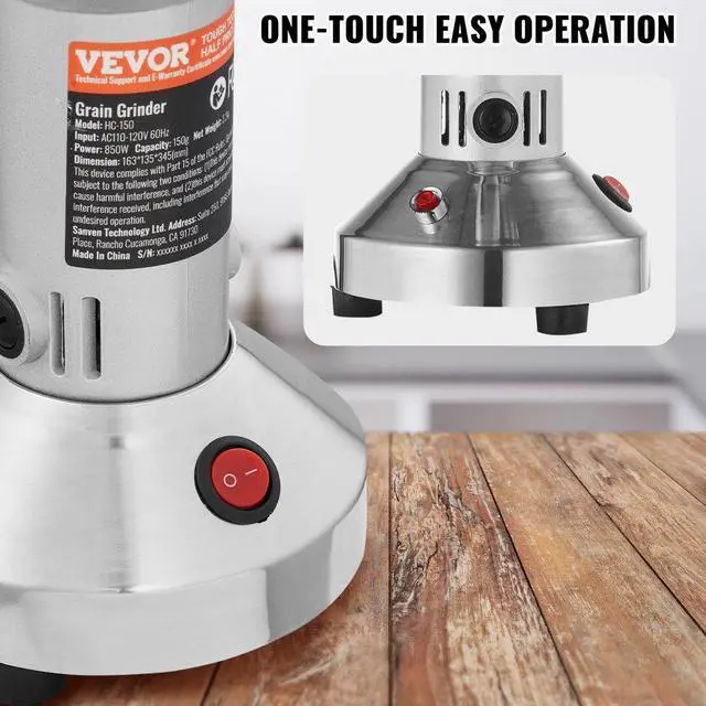 Alt view image 5 of 7 - VEVOR 750g Commercial Spice Grinder Electric Grain Mill Grinder High Speed