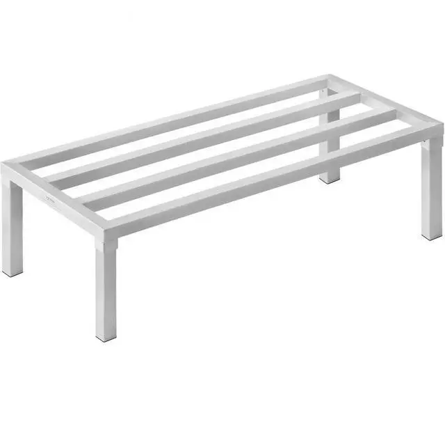 Main image of VEVOR Aluminum Dunnage Rack, 48 x 20 Commercial Food Floor Rack, 12 Off the Floor, 1800 lbs Capacity All-Welded Aluminum Storage Rack, for Storage in Restaurants, Kitchens, Garages and Vehicles