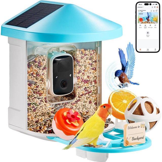 Main image of VEVOR  Smart Bird Feeder with Camera AI Identify 10000+ Bird Specie Solar-Powered