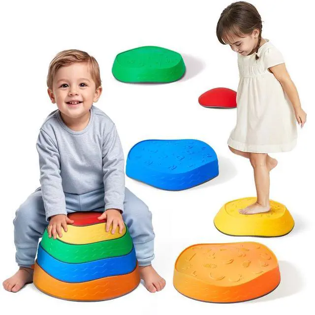 Main image of VEVOR Kids Balance Stepping Stones Sensory Obstacle Course 5 PCS Outdoor Indoor