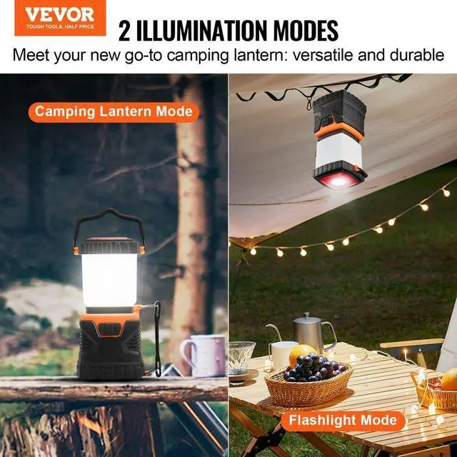 Alt view image 2 of 7 - VEVOR LED Camping Lantern Battery Powered All-in-one for Exceptional Experience