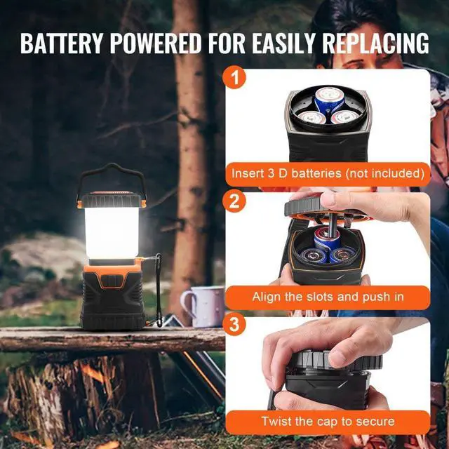 Alt view image 5 of 7 - VEVOR LED Camping Lantern Battery Powered All-in-one for Exceptional Experience