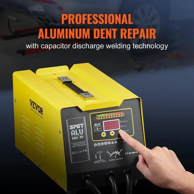 Alt view image 3 of 7 - VEVOR  Spot Welder Dent Puller 300W Stud Welder Dent Repair for Aluminum Car Body