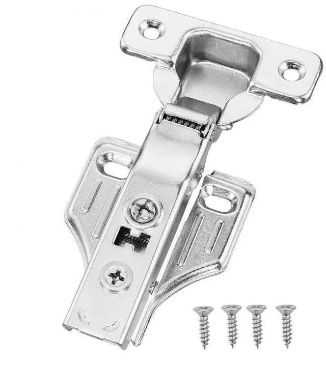 Main image of VEVOR Cabinet Hinges, 50 Packs Full Overlay Kitchen Cabinet Door Hinges, 100 Degree Opening Angel Soft Close Concealed Cupboard Hinges for Framed + Frameless Cabinet Type, with Mounting Screws