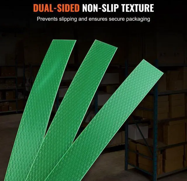 Alt view image 5 of 7 - VEVOR Packaging Polyester PET Strapping Roll 0.63" x 0.03" x 1000' Banding Strap