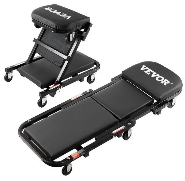 Main image of VEVOR 40 in Foldable Z Garage Creeper Mechanic Creeper Stool 450 lbs Capacity