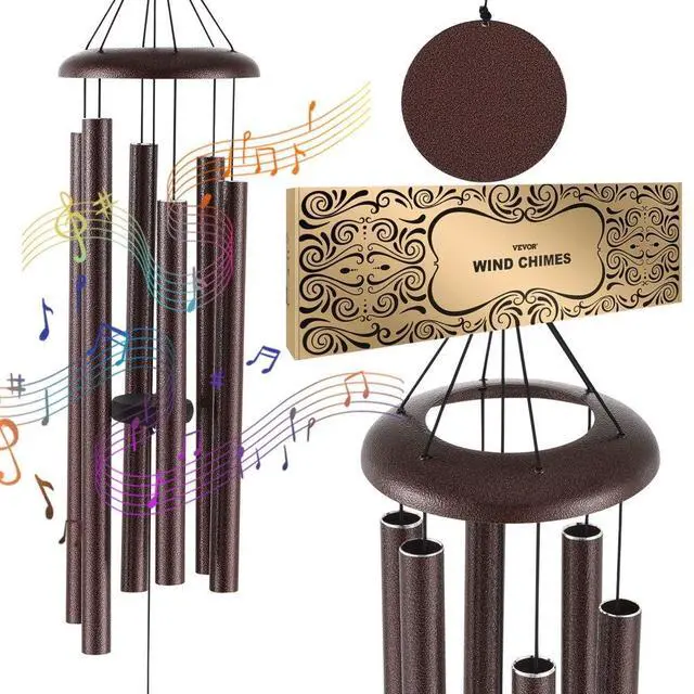 Main image of VEVOR Wind Chimes for Outside 45-Inch Aluminum Memorial Deep Tone Wind Chimes
