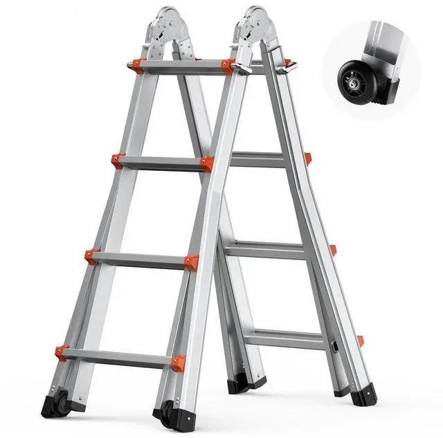 Main image of VEVOR Telescoping Ladder A Frame 13 FT Extension Multi-Function for Homework