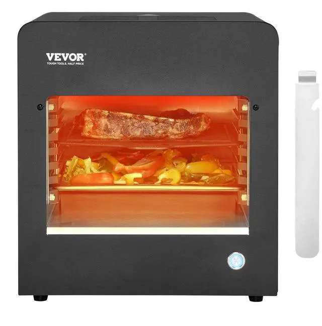 Main image of VEVOR Electric Steak Grill 1800W Smokeless Infrared Broiler Stainless Steel Home
