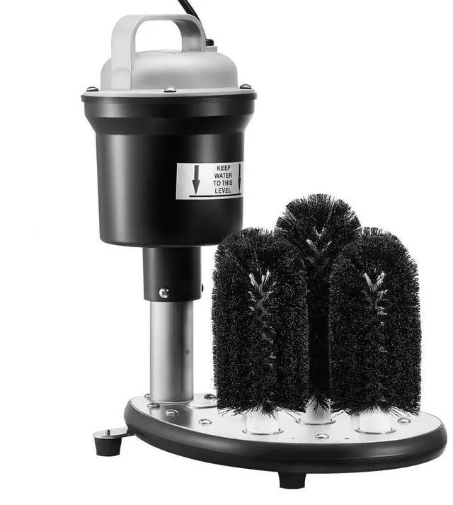 Main image of VEVOR Electric Glass Washer 5-Brush Bar Glass Cleaner 1200 Cups/H for Wine Glass