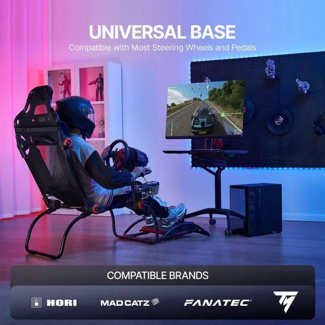 Alt view image 2 of 7 - VEVOR Racing Wheel Stand Foldable for Logitech G923/G920/G29 GT/Formula Mode