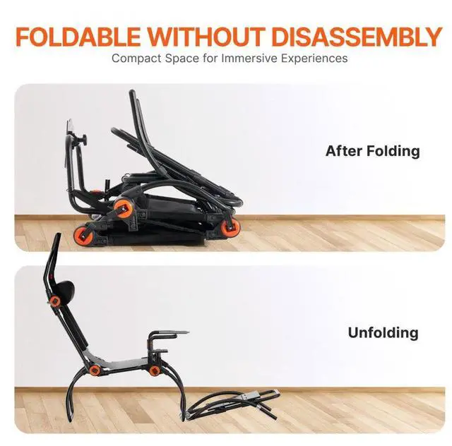 Alt view image 6 of 7 - VEVOR Racing Wheel Stand Foldable for Logitech G923/G920/G29 GT/Formula Mode