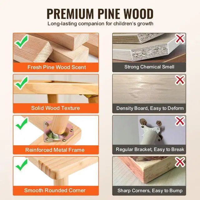 Alt view image 5 of 7 - VEVOR Sensory Table for Toddlers, Kids Activity Table with 3 Foldable Storage Bins & Double-Sided Board, Indoor/Outdoor Play Sand and Water Table, Wooden Kids Sensory Table for Drawing Studying Dining