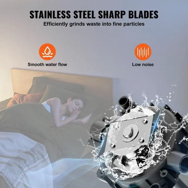 Alt view image 4 of 7 - VEVOR Macerating Toilet System with 700W Pump Upflush Toilet For Basement