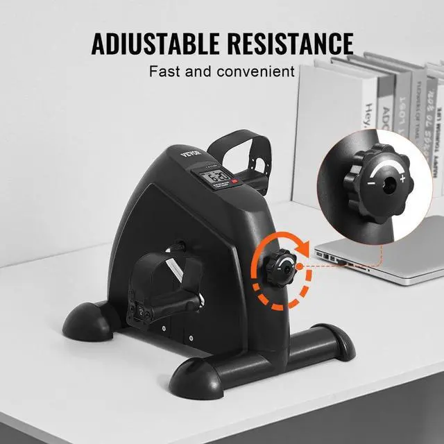 Alt view image 3 of 7 - Under Desk Bike Pedal Exerciser Portable Mini Exercise Bike for Arm Leg Exercise