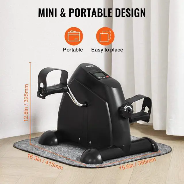 Alt view image 5 of 7 - Under Desk Bike Pedal Exerciser Portable Mini Exercise Bike for Arm Leg Exercise