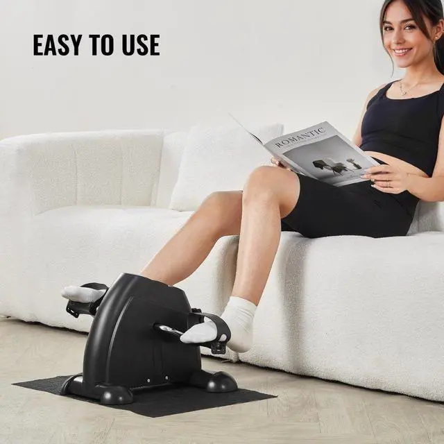 Alt view image 6 of 7 - Under Desk Bike Pedal Exerciser Portable Mini Exercise Bike for Arm Leg Exercise