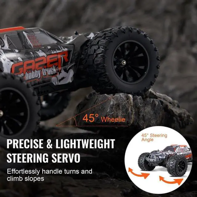 Alt view image 3 of 7 - Remote Control Car 1:14 Scale Kids RC Car All Terrain 4WD Off-Road Truck