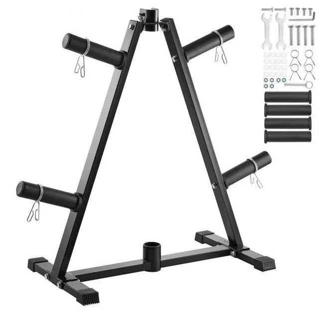 Main image of Weight Plate Rack Weight Plate Tree Home Gym Barbell Storage Stand 2 inch