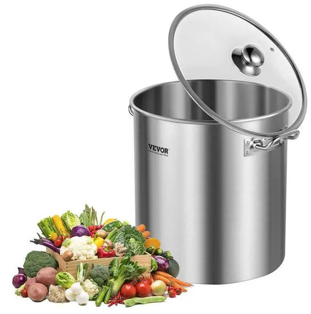 Main image of 24QT Stainless Steel Stockpot Cooking Kitchen Sauce Pot with Lid Handle