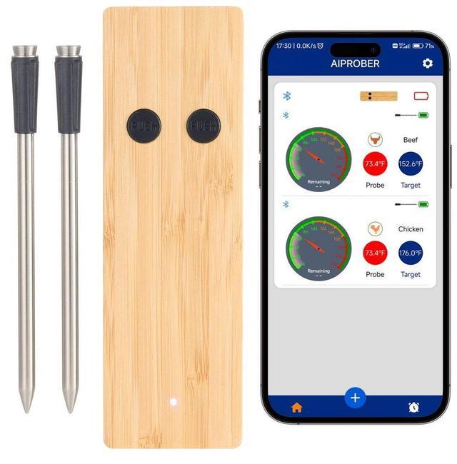 Main image of VEVOR Wireless Meat Thermometer Bluetooth Meat Probe Two Probes for Cooking