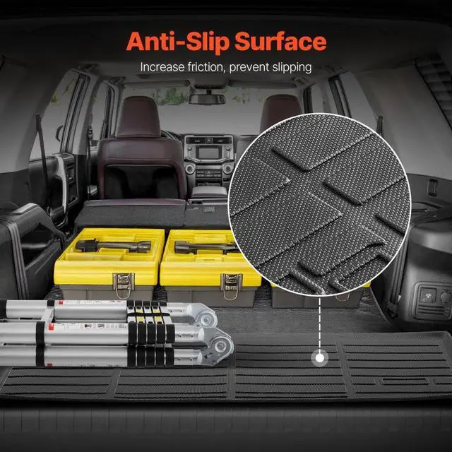 Alt view image 6 of 7 - VEVOR Truck Cargo Mat & Backrest Mat Custom Fit for Honda Pilot 2016-2022 & 2023-2024