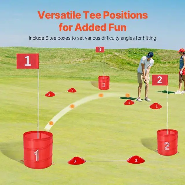 Alt view image 6 of 14 - VEVOR Backyard Golf Game 6 Hole Portable Outdoor Bucket Golf Game for Kids and Adults