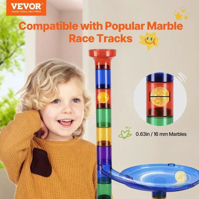 Alt view image 2 of 7 - VEVOR Marble Run Set 145 PCS Building STEM Toy Educational Learning Gift for Kids