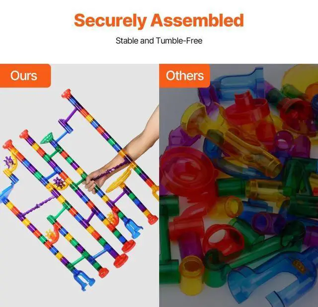 Alt view image 6 of 7 - VEVOR Marble Run Set 145 PCS Building STEM Toy Educational Learning Gift for Kids