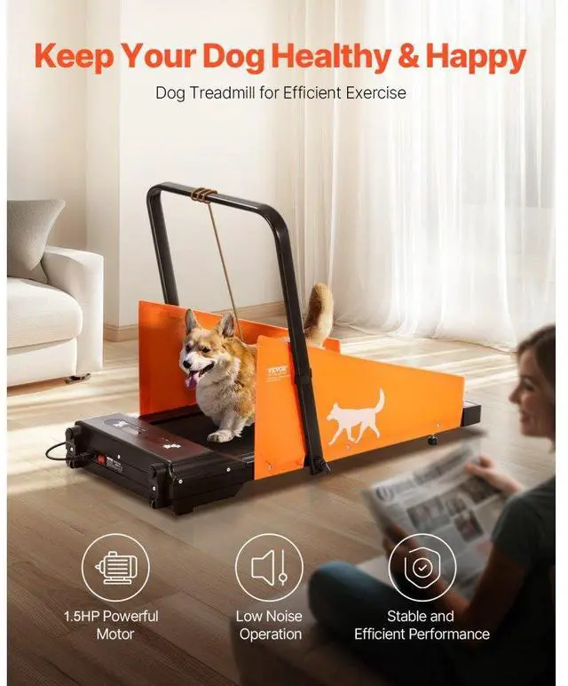 Alt view image 2 of 7 - VEVOR Dog Treadmill for Medium Dogs up to 200 lbs Electric Pet Treadmill
