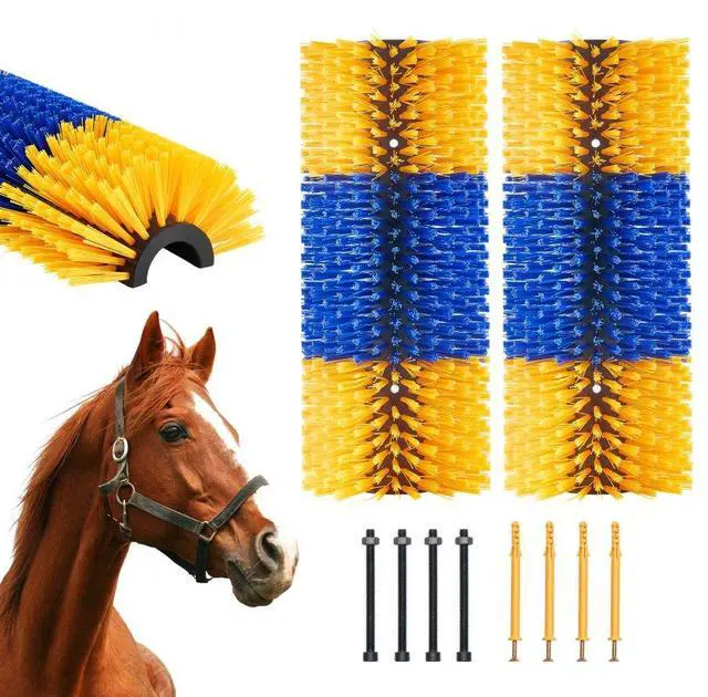 Main image of Livestock Scratching Brush 2Pcs Itch Relief Horse Scratcher Brush 17.1 in