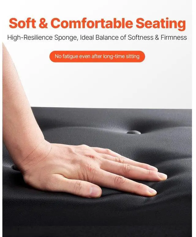 Alt view image 5 of 14 - Piano Keyboard Bench Storage Padded Cushion Seat Wooden Vanity Bookcase Stool