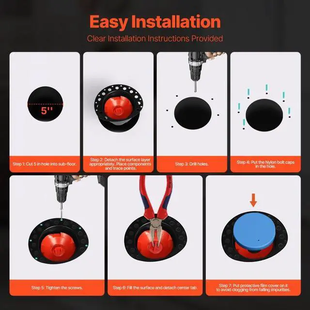 Alt view image 5 of 14 - VEVOR Freestanding Tub Drain Rough-in Kit with 2 Brass Tail Pipes and PVC Adapter