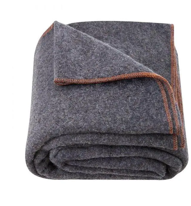 Main image of VEVOR Wool Camping Blanket 64" x 88" Warm for Camping Hiking Travel Light Grey