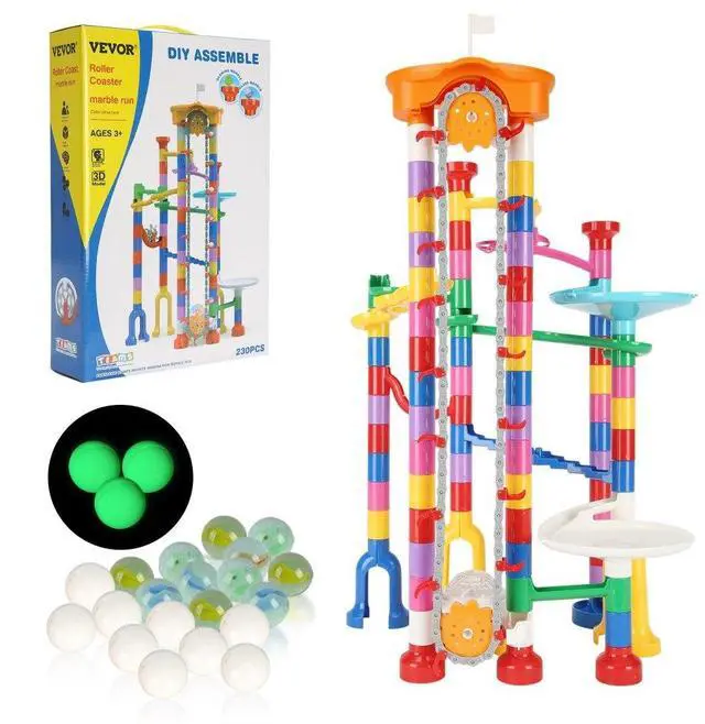 Main image of VEVOR Marble Run Set 230 PCS with Motorized Elevator Educational Maze Game for Kids