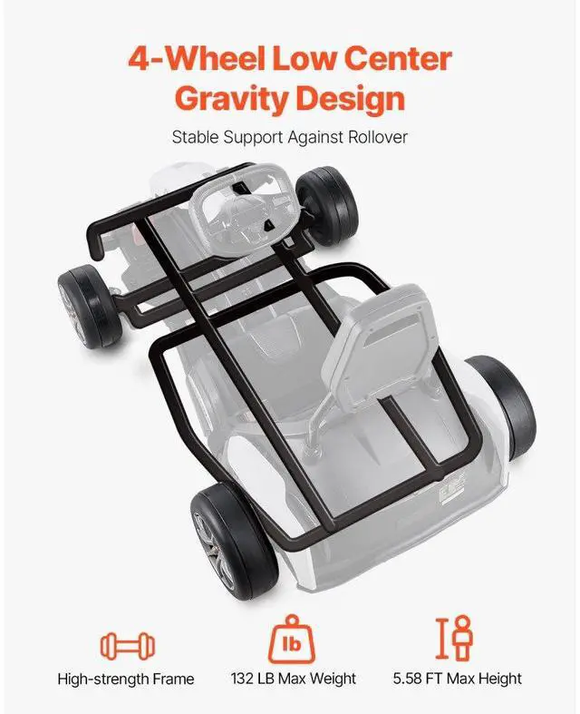 Alt view image 2 of 7 - VEVOR Electric Go Kart 24V Drift Go Cart for Kids 200W Strong Motor High Speed