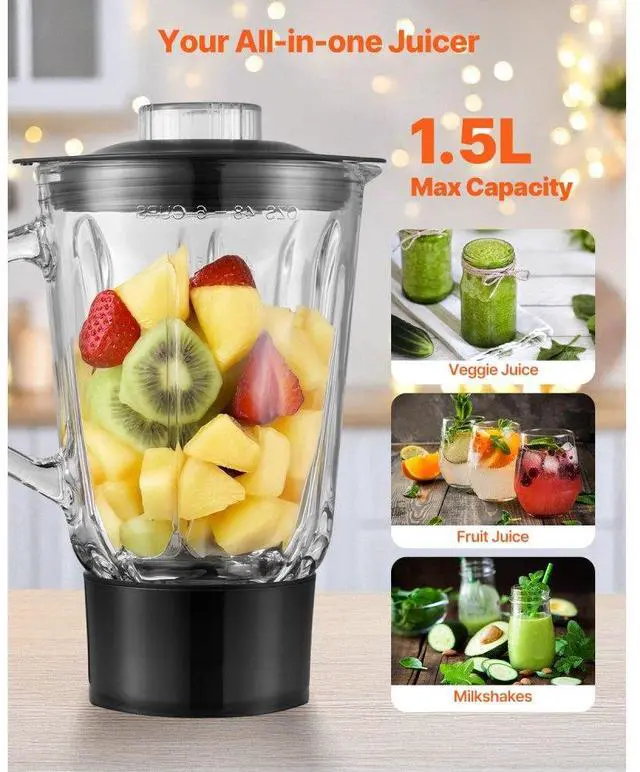 Alt view image 6 of 7 - VEVOR 3-in-1 Stand Mixer 5.9 QT Electric Dough Mixer 660W 6 + P Speeds Food Beater