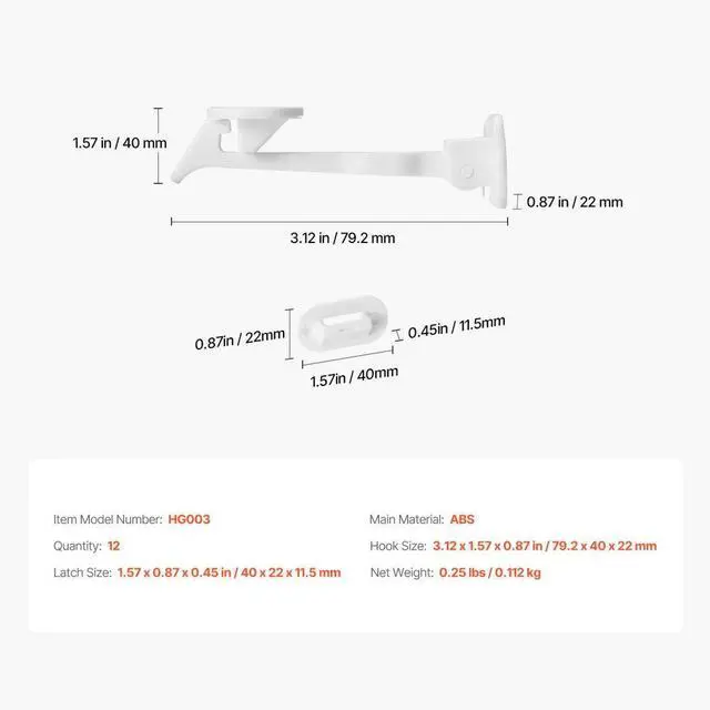 Alt view image 7 of 7 - VEVOR Cabinet Latch Locks 12 Pack Child Safety Cabinet Locks Adhesive Invisible