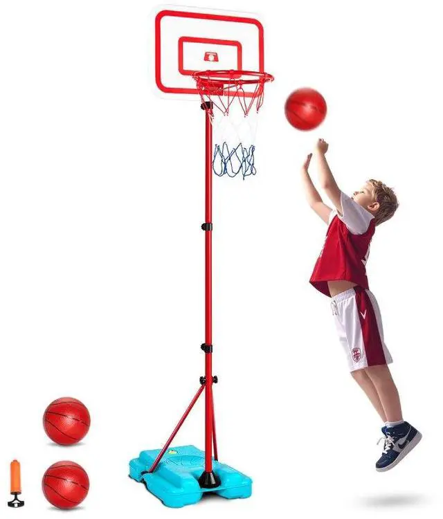 Main image of VEVOR Kids Basketball Hoop Height Adjustable Portable Basketball Court for Kid Outdoor