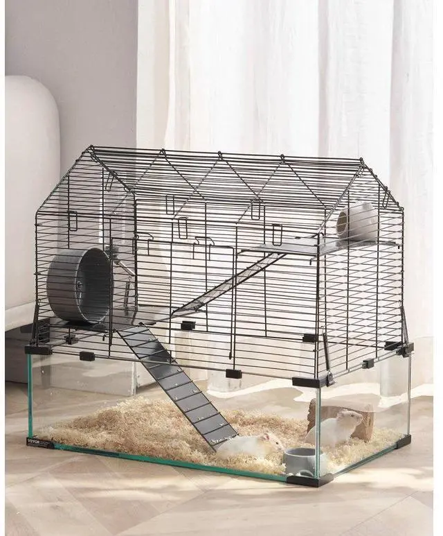 Main image of VEVOR Wire Hamster Cage Habitat 22.8in Pet Rodent Gerbil Mice Small Animal House