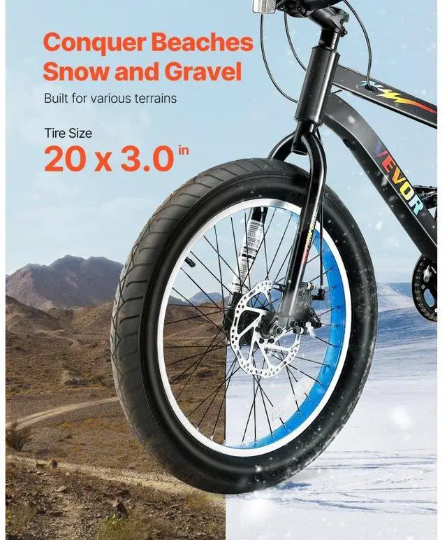 Alt view image 5 of 7 - 20" Mountain Bike MTB Bicycle Shimano 7 Speed Carbon Steel Dual Disc Brakes