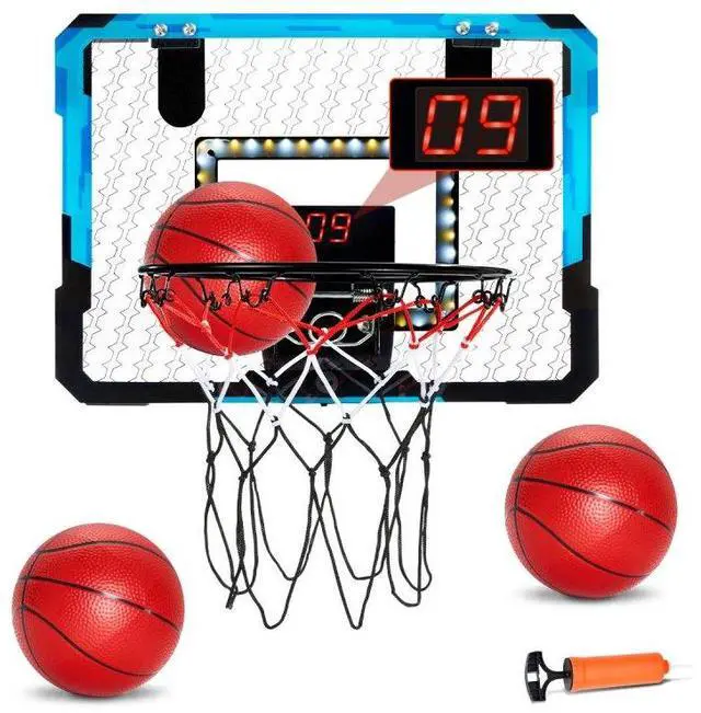 Main image of VEVOR Kids Basketball Hoop with LED Lights & Audio Scoreboard Indoor Basketball Hoop