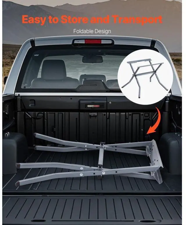 Alt view image 5 of 7 - VEVOR Table Saw Folding Stand 350 lbs Load Capacity Portable Foldable Table Saw Stand
