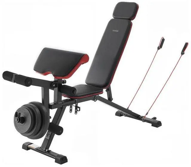 Main image of VEVOR Weight Bench Sit up Bench for Home Gym Strength Training Workout Adjustable
