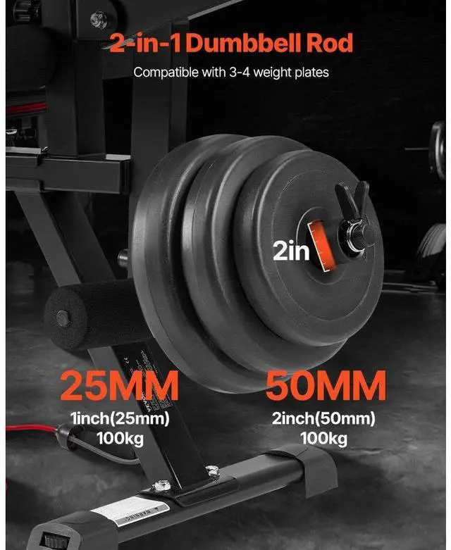 Alt view image 6 of 7 - VEVOR Weight Bench Sit up Bench for Home Gym Strength Training Workout Adjustable