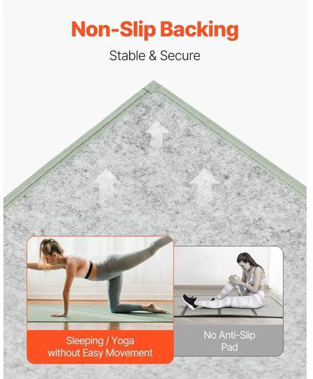 Alt view image 3 of 7 - VEVOR Japanese Tatami Mat, Extended Twin XL - 39'' x 83'' Foldable Tatami Mattress, 100% Rush Grass, Japanese Floor Mattress with Non-Slip Backing & Fresh Scent, Tatami for Sleeping, Meditation, Yoga