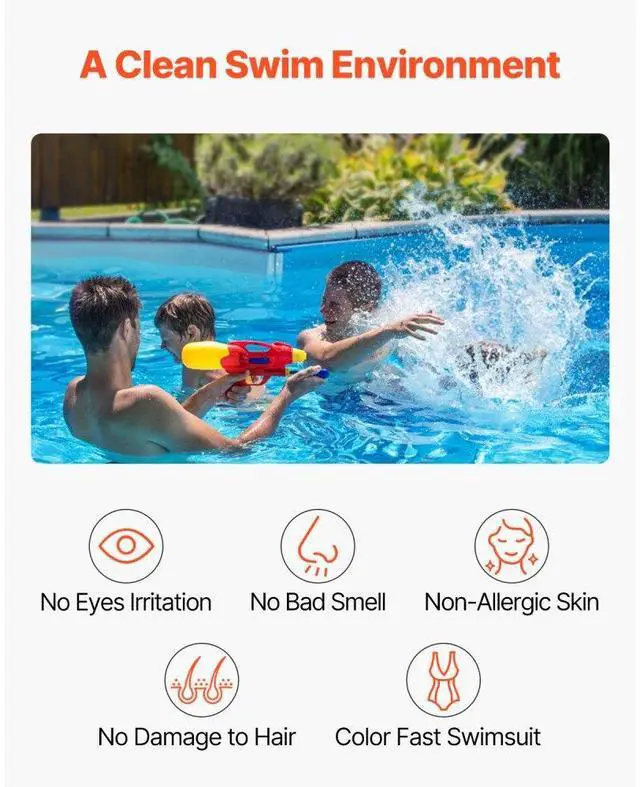 Alt view image 3 of 7 - VEVOR Salt Water Chlorinator System W3T-Cell-3 for In-Ground Pool 15000 Gallons