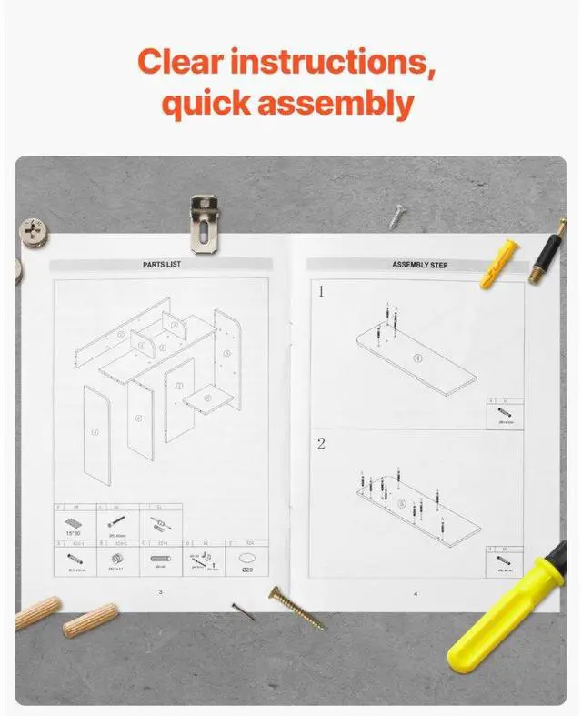 Alt view image 5 of 14 - VEVOR Desktop Bookshelf Wood Desktop Storage Organizer 2-Tier for Office & Home