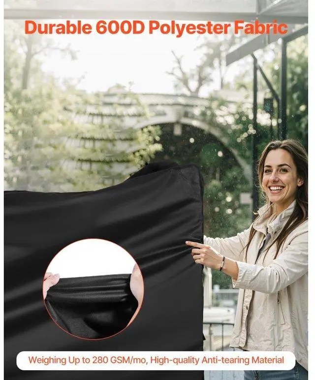 Alt view image 2 of 7 - VEVOR 66 inch Grill Cover Heavy Duty BBQ Gas Grill Cover Outdoor Barbecue Waterproof