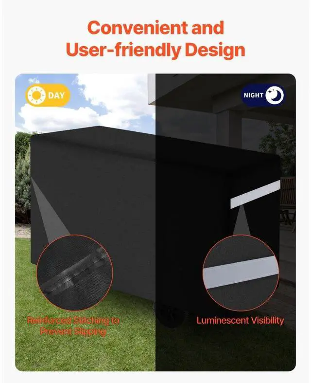 Alt view image 5 of 7 - VEVOR 66 inch Grill Cover Heavy Duty BBQ Gas Grill Cover Outdoor Barbecue Waterproof